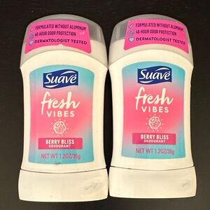 Suave Fresh Vibes Berry Bliss Deodorant - Set of 2 Pink & Teal
